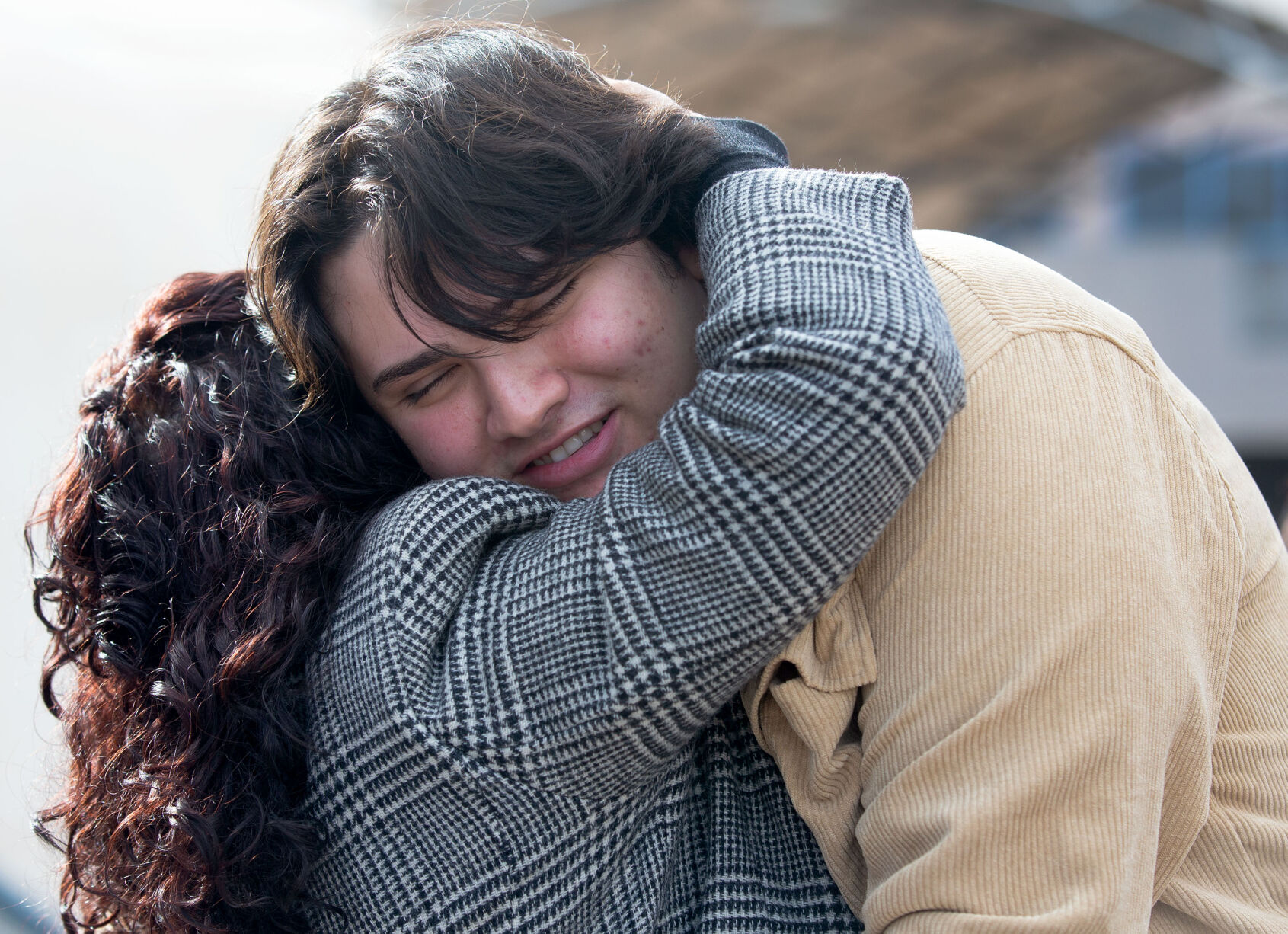 Gloria Arellano de la Rosa reunites with her family, 2024